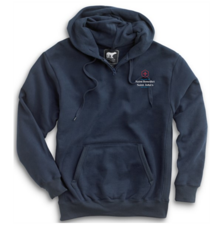 Adult White Bear Heavyweight Hoody-TALL