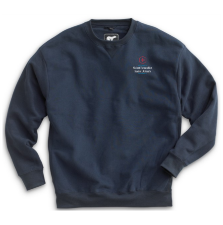 Adult White Bear Heavyweight Crew-Tall