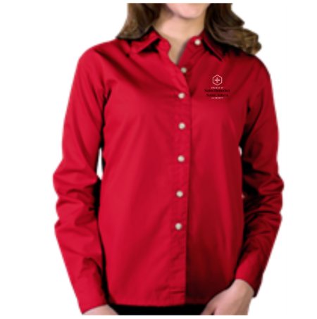 Ladies L/S Superblend Poplin Shirt