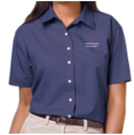 Ladies S/S Superblend Poplin Shirt